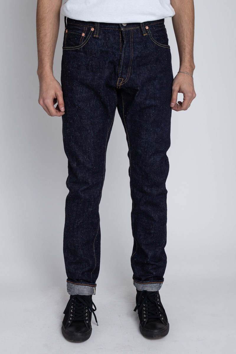 SLB-019 16.5oz Slub Denim Relaxed Tapered Blue In Green Exclusive Version - 1