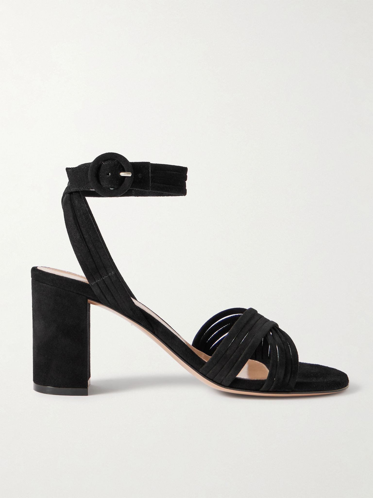 Lianne 85 suede sandals Black - 1