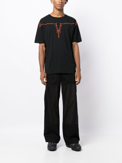 Marcelo Burlon County Of Milan Icon Wings-embroidered cotton T-shirt outlook