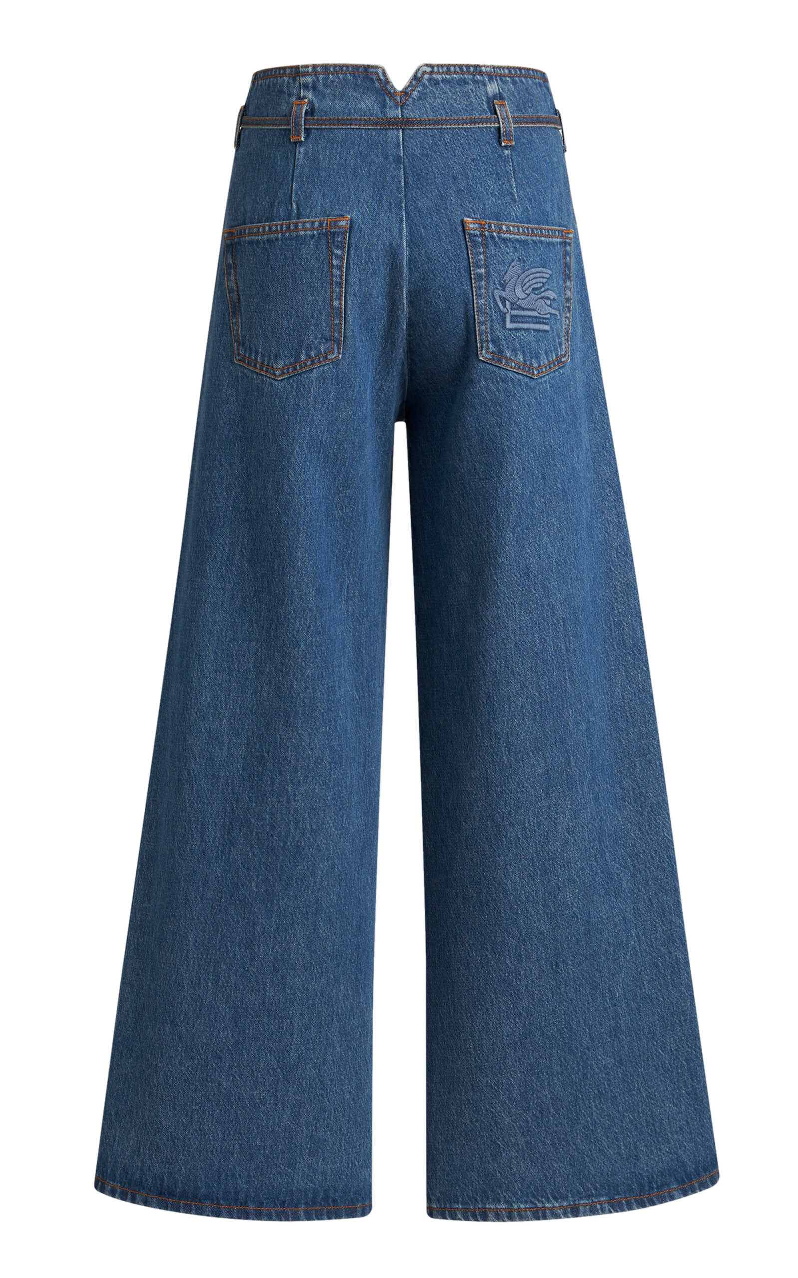 Rigid High-Rise Straight-Leg Jeans blue - 5