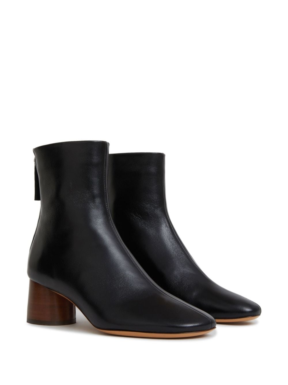 Glove 55mm block-heel leather boots - 2
