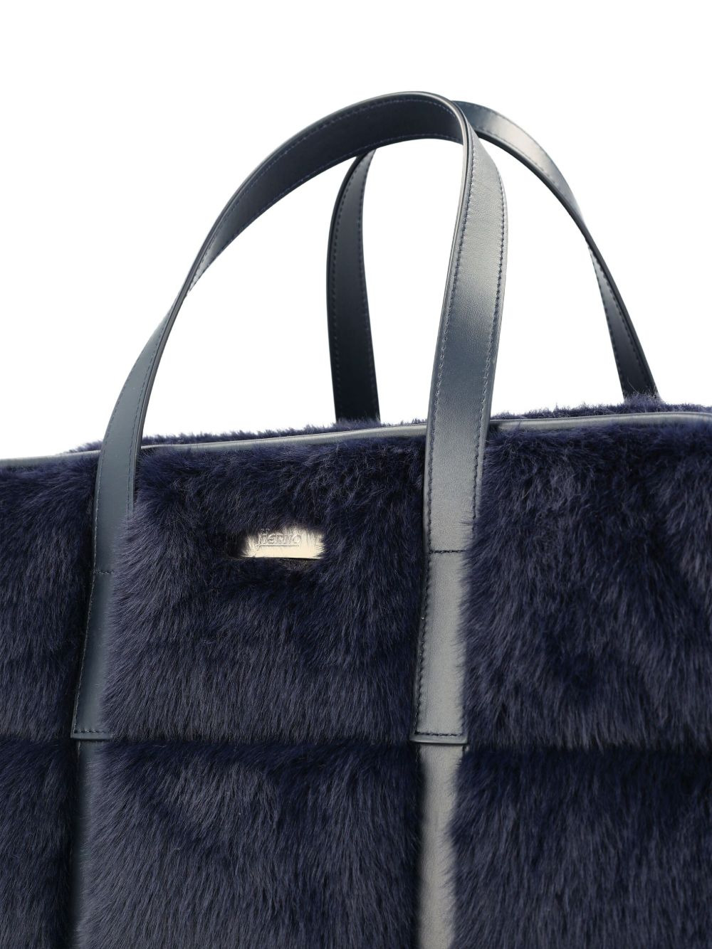 medium quilted faux-fur tote bag - 4