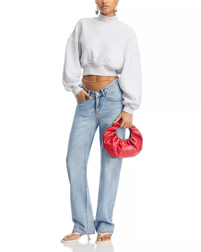 alexanderwang.t V Front Relaxed Fit Jeans in Vintage Faded Indigo outlook
