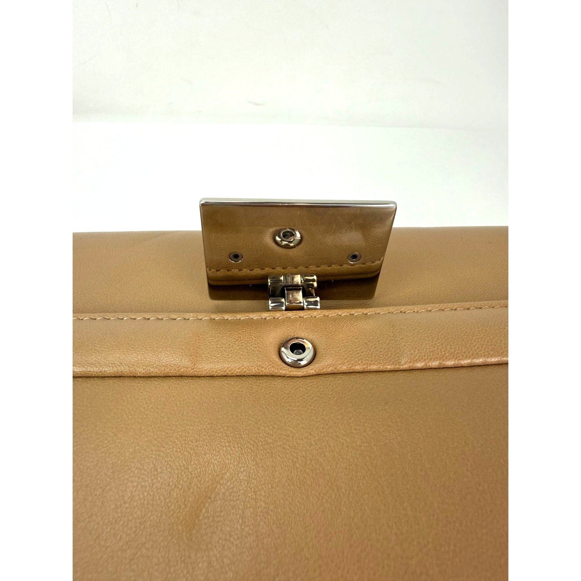 Gucci Lambskin G Linea Matisse Interlocking Beige Clutch Shoulder Bag - 12