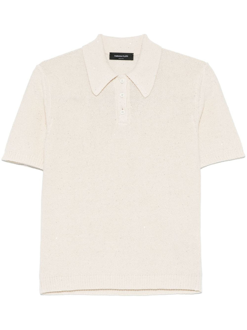 knitted polo top 1