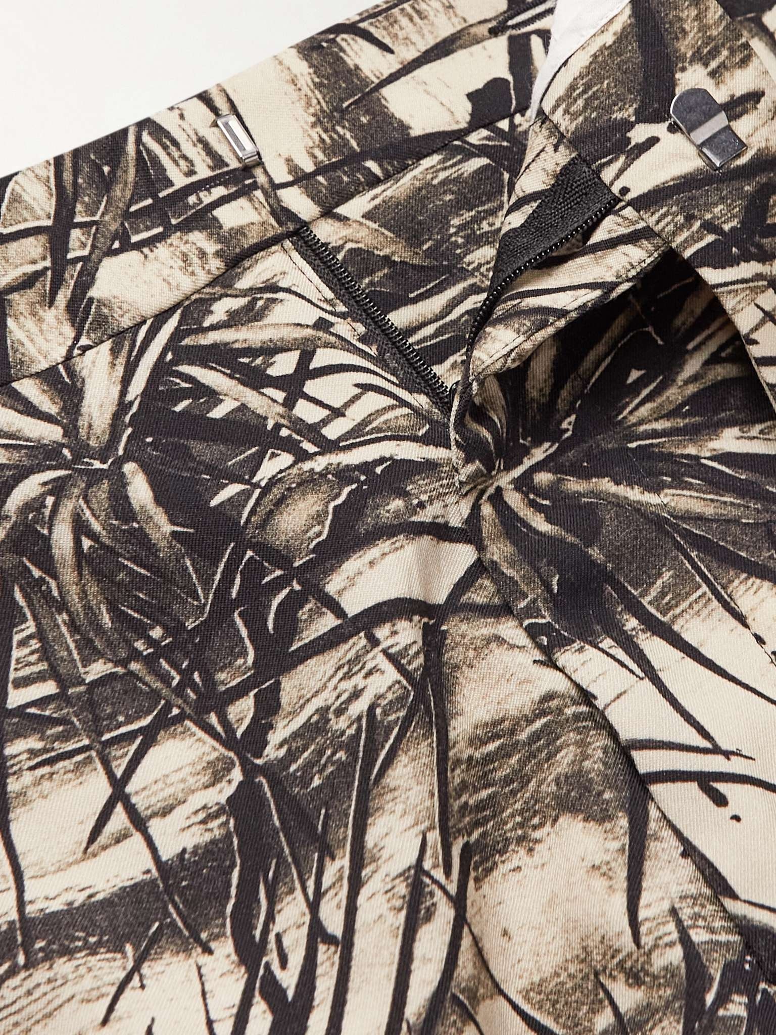 Aloha Pleated Printed Wool-Blend Suit Trousers - 3