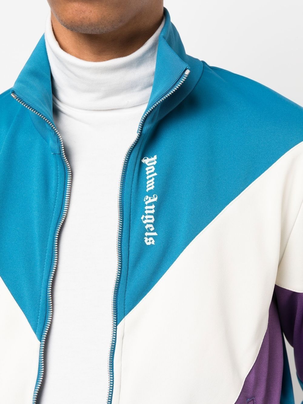 colour-block track jacket - 5