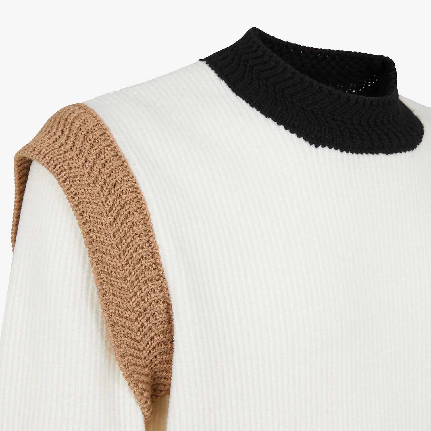 White chenille sweater - 3