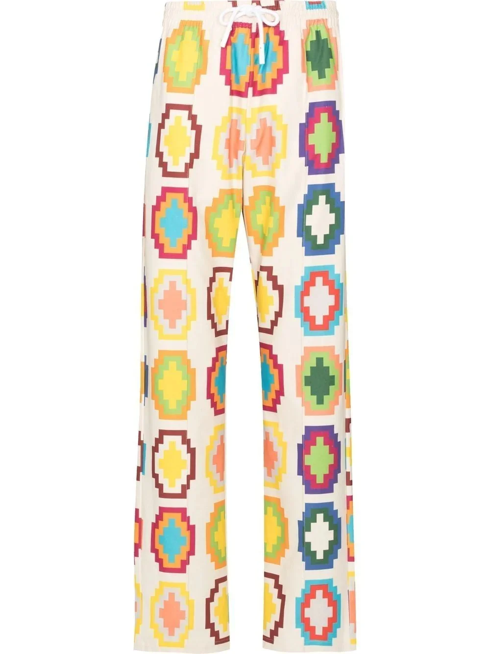 Cross-print track pants - 1