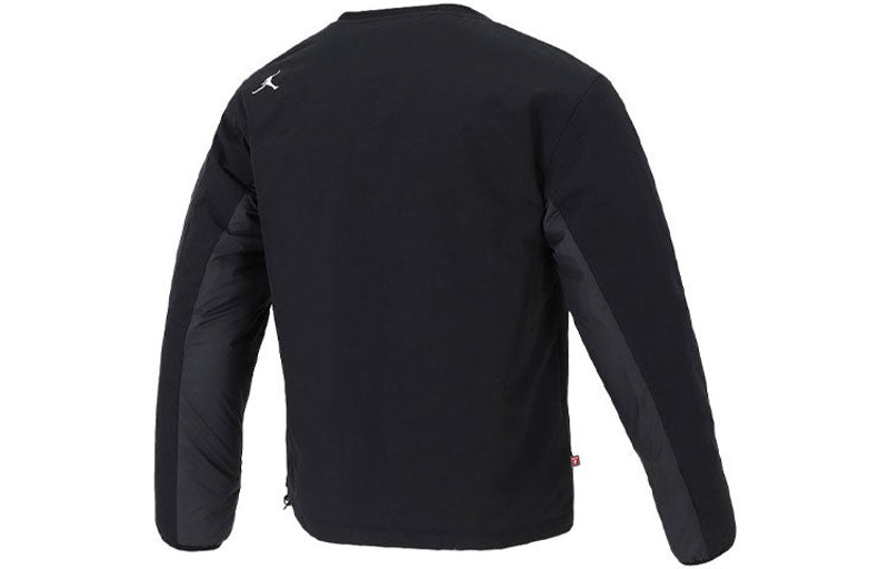 Jordan Air Jordan 23 Engineered Contrast Color Stitching Round Neck Pullover Padded Clothes Black DC9657-01 outlook