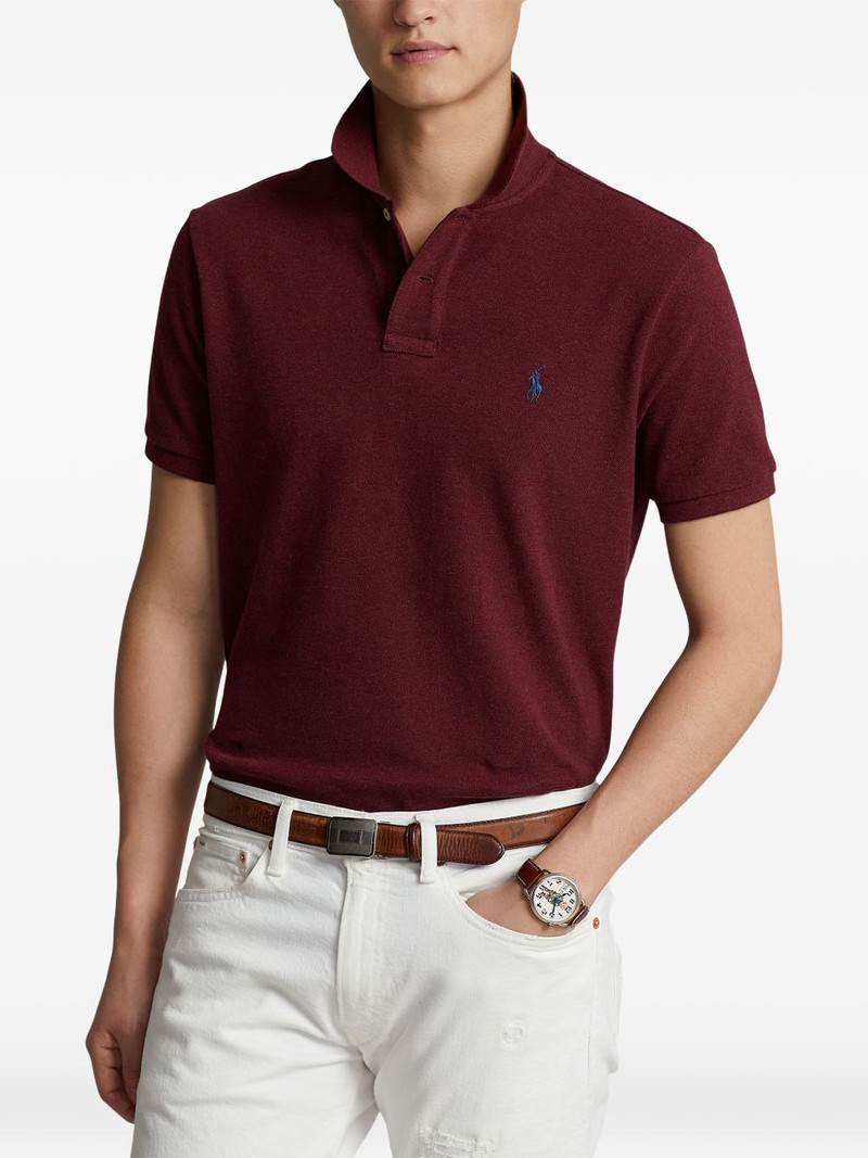 logo-embroidered polo shirt 3