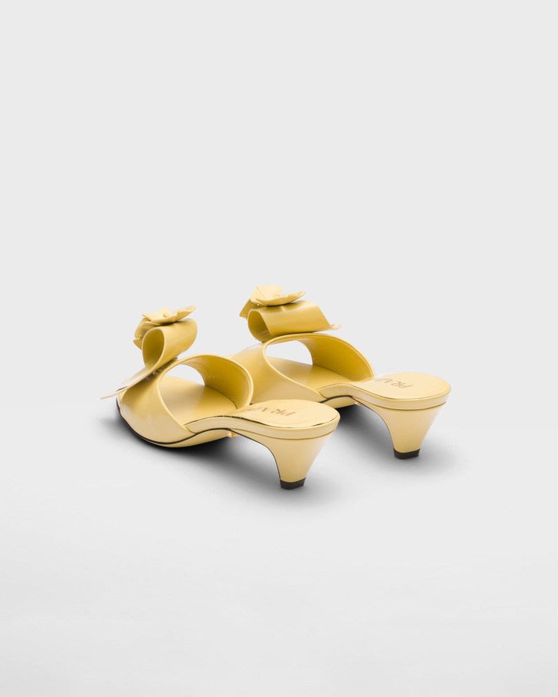 Brushed leather sandals 4