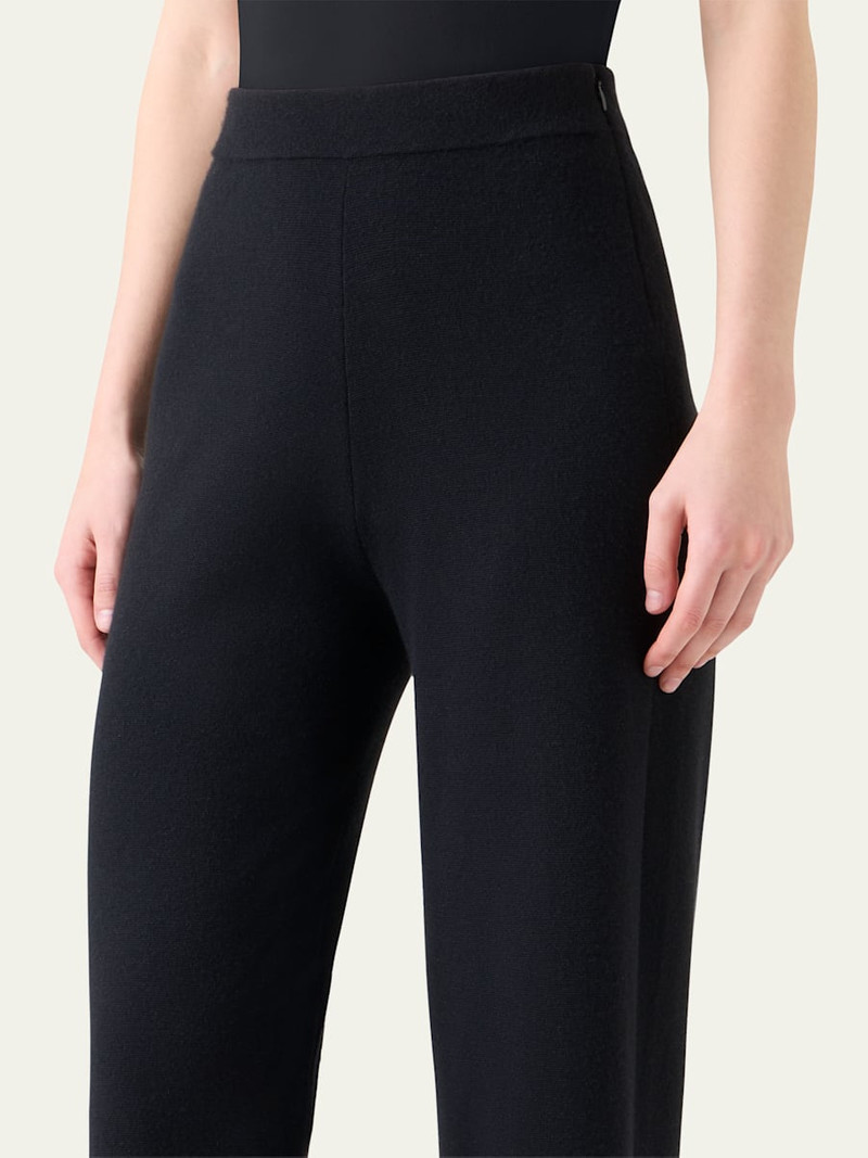 AKRIS Cashmere Milano Knit Bootcut-Leg Pants outlook