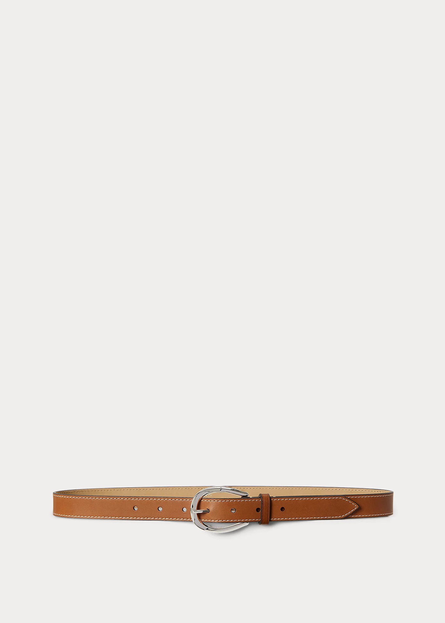 Stirrup-Buckle Leather Belt - 1