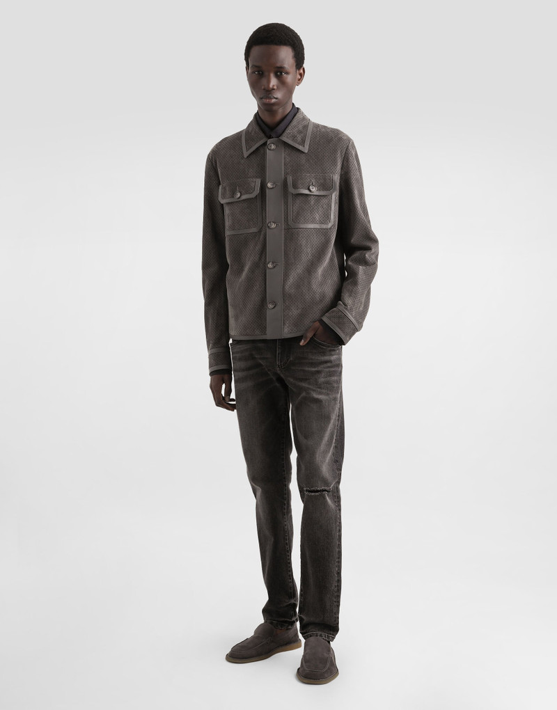 Dolce & Gabbana Perforated lambskin jacket outlook