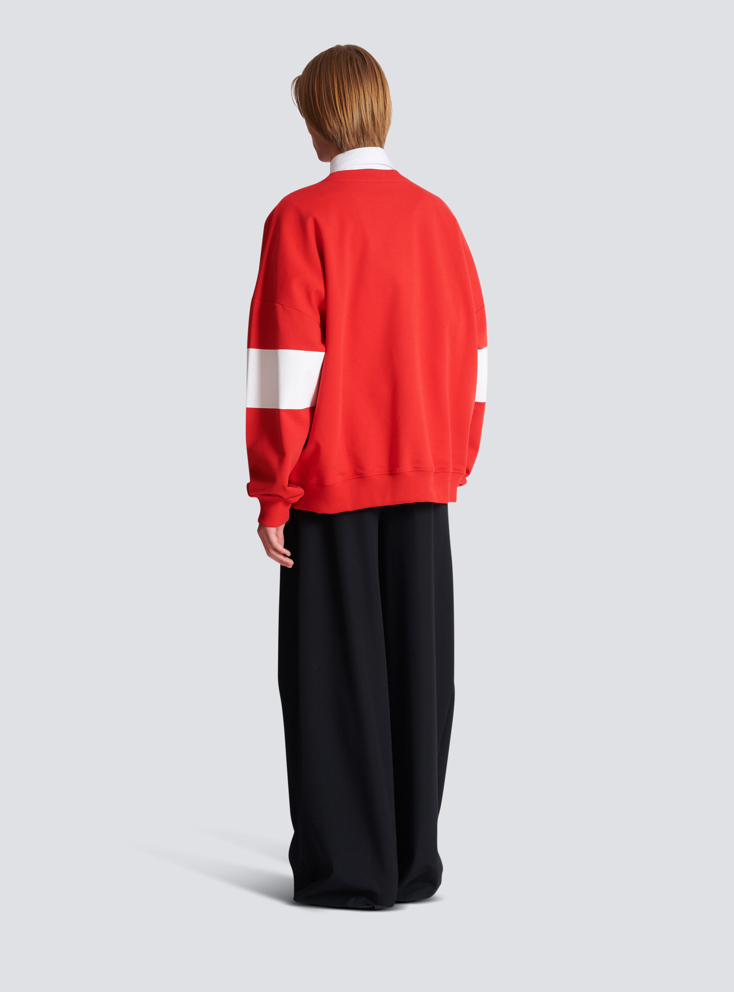 Boxy Balmain College sweatshirt - 4