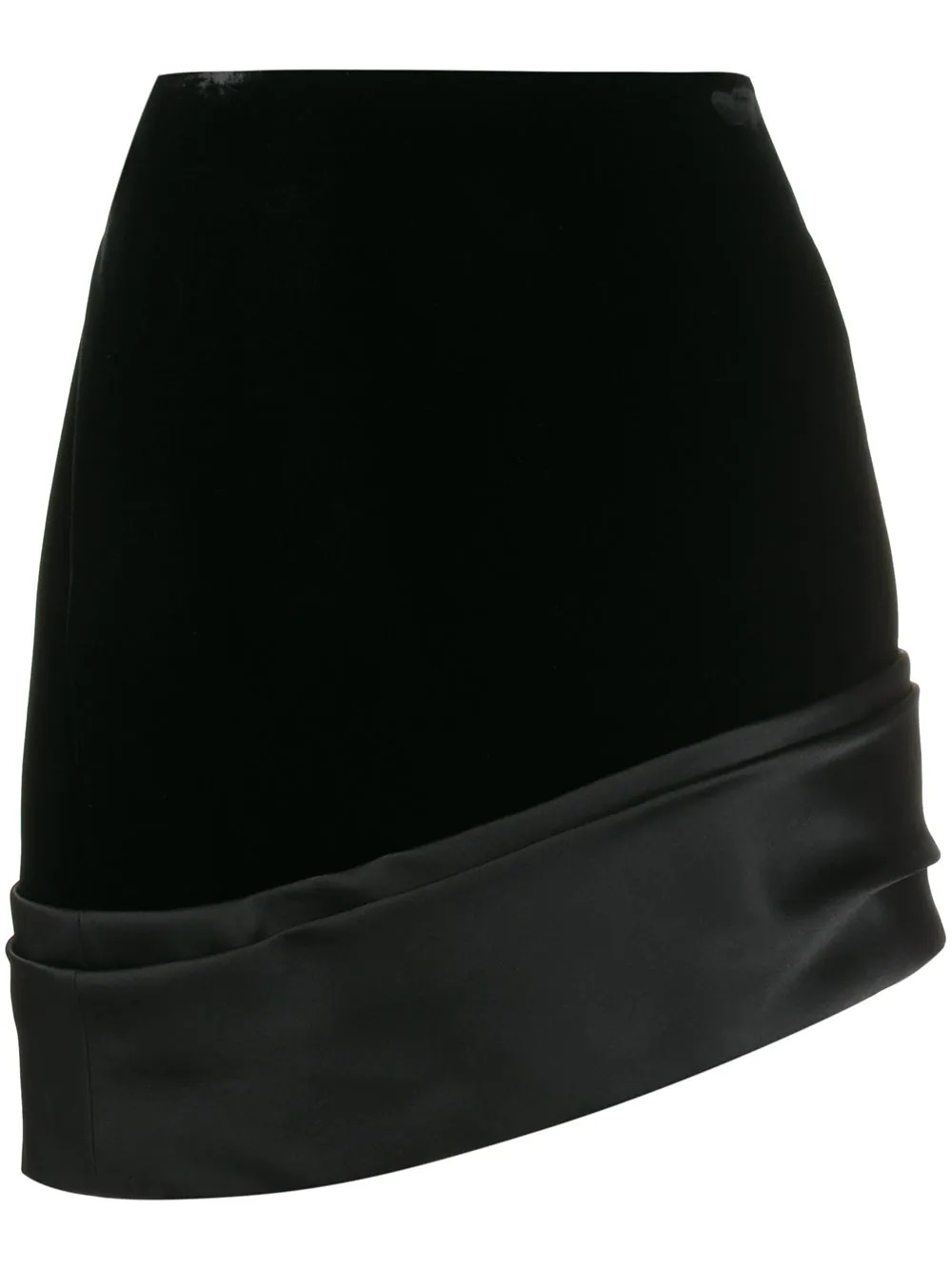 asymmetric mini skirt - 1