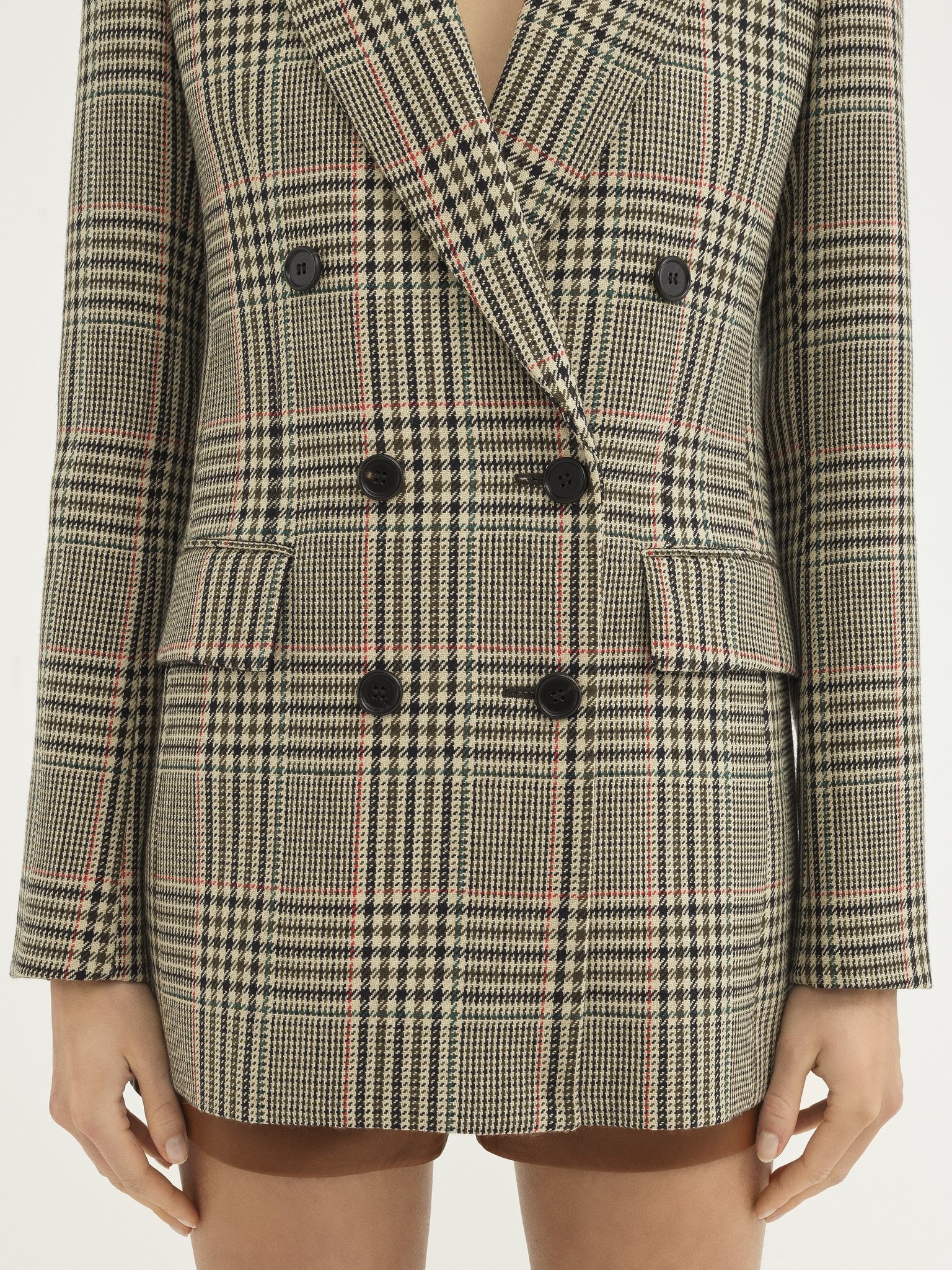 TAILORED JACKET IN PRINCE OF WALES WOOL - 7