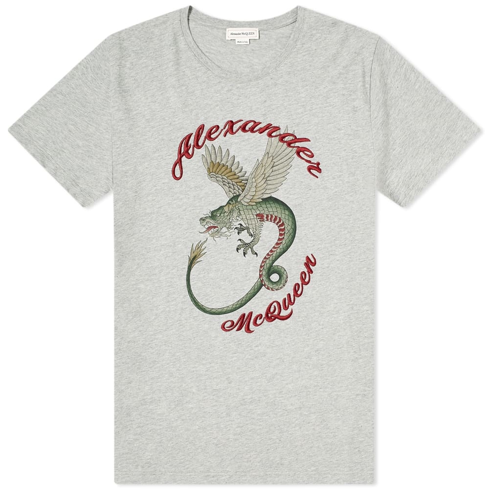 Alexander McQueen Embroidered Dragon Tee - 1