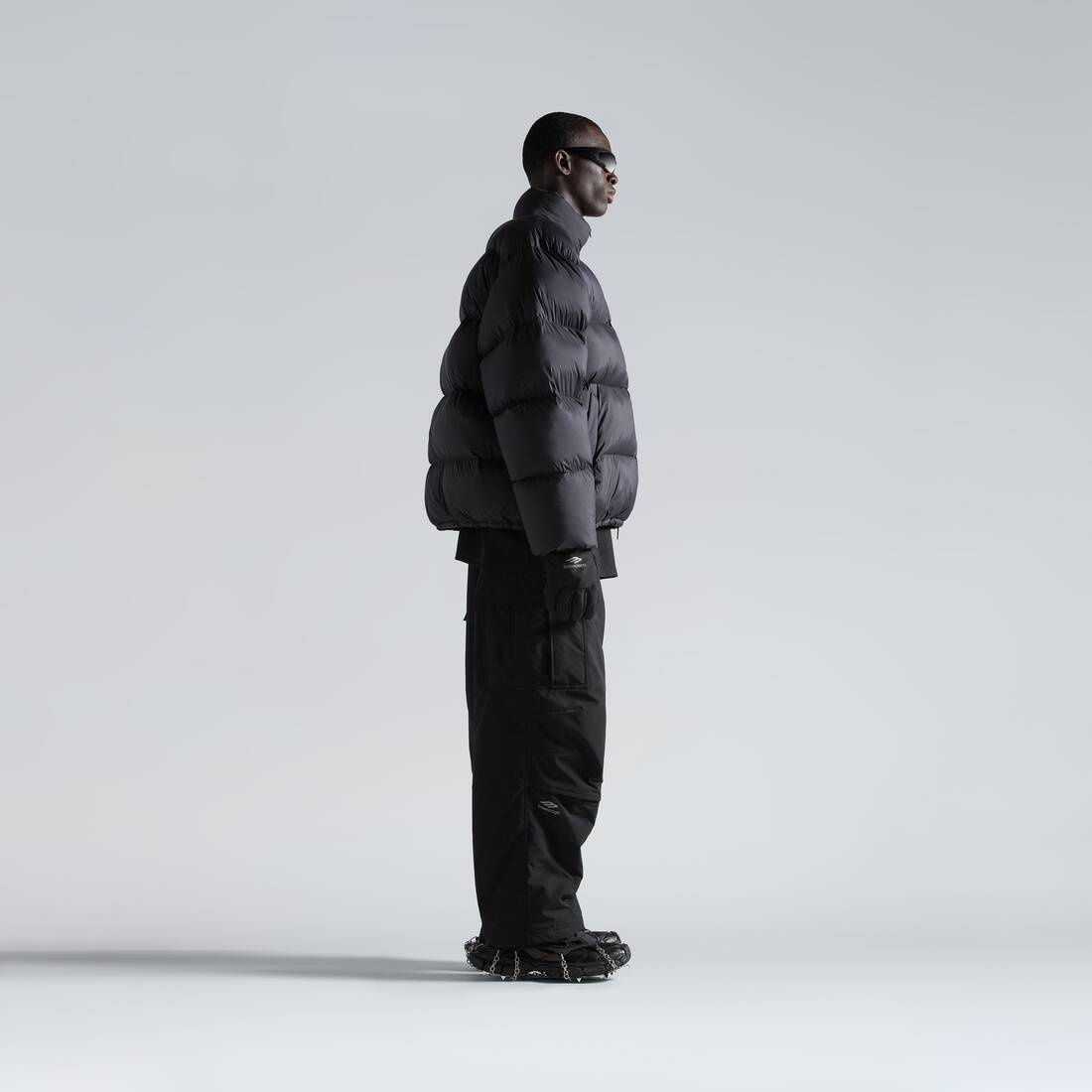 Men's Skiwear - 3b Sports Icon Ski Puffer in Black - 3