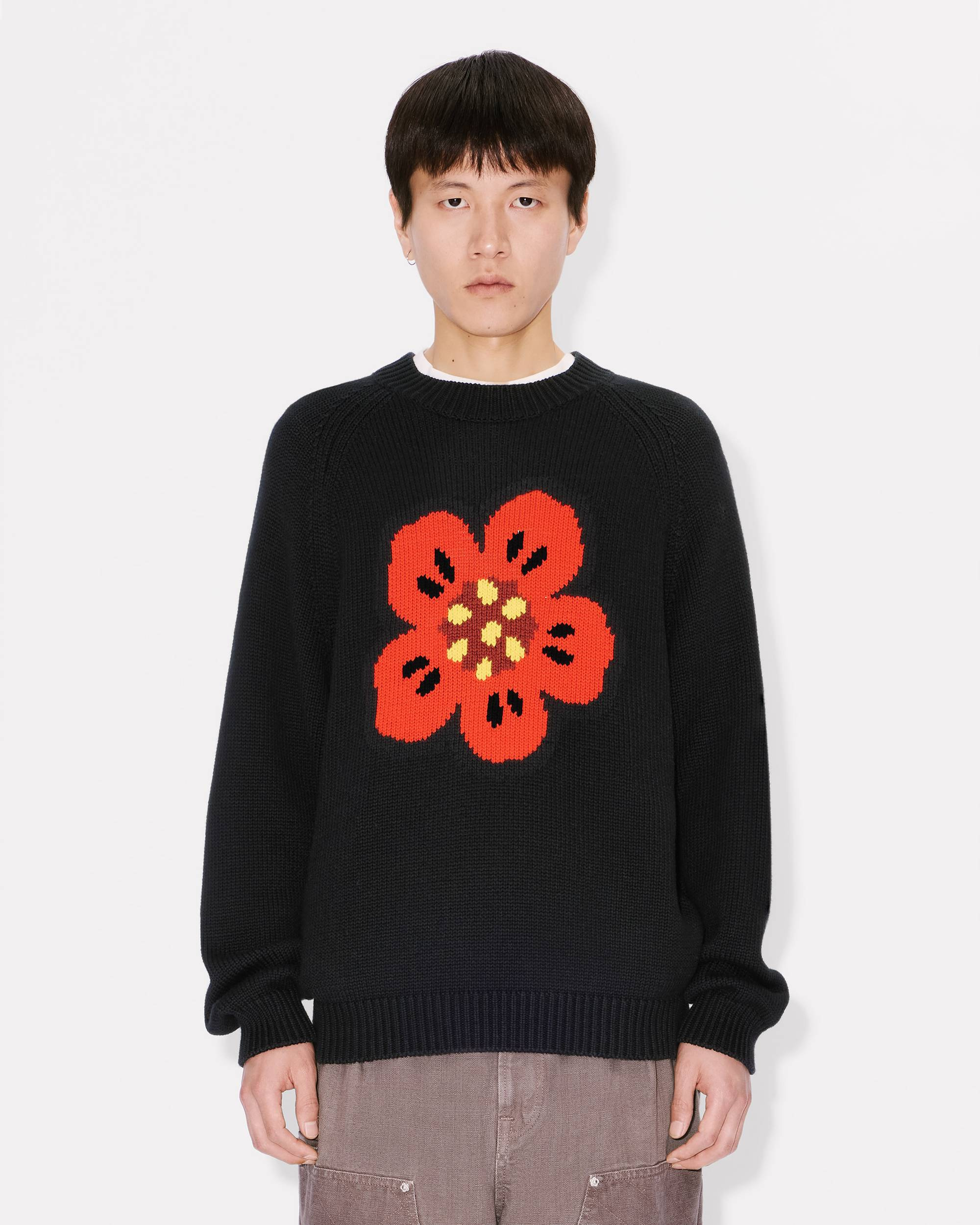 'Boke Flower' jumper in cotton wool - 3