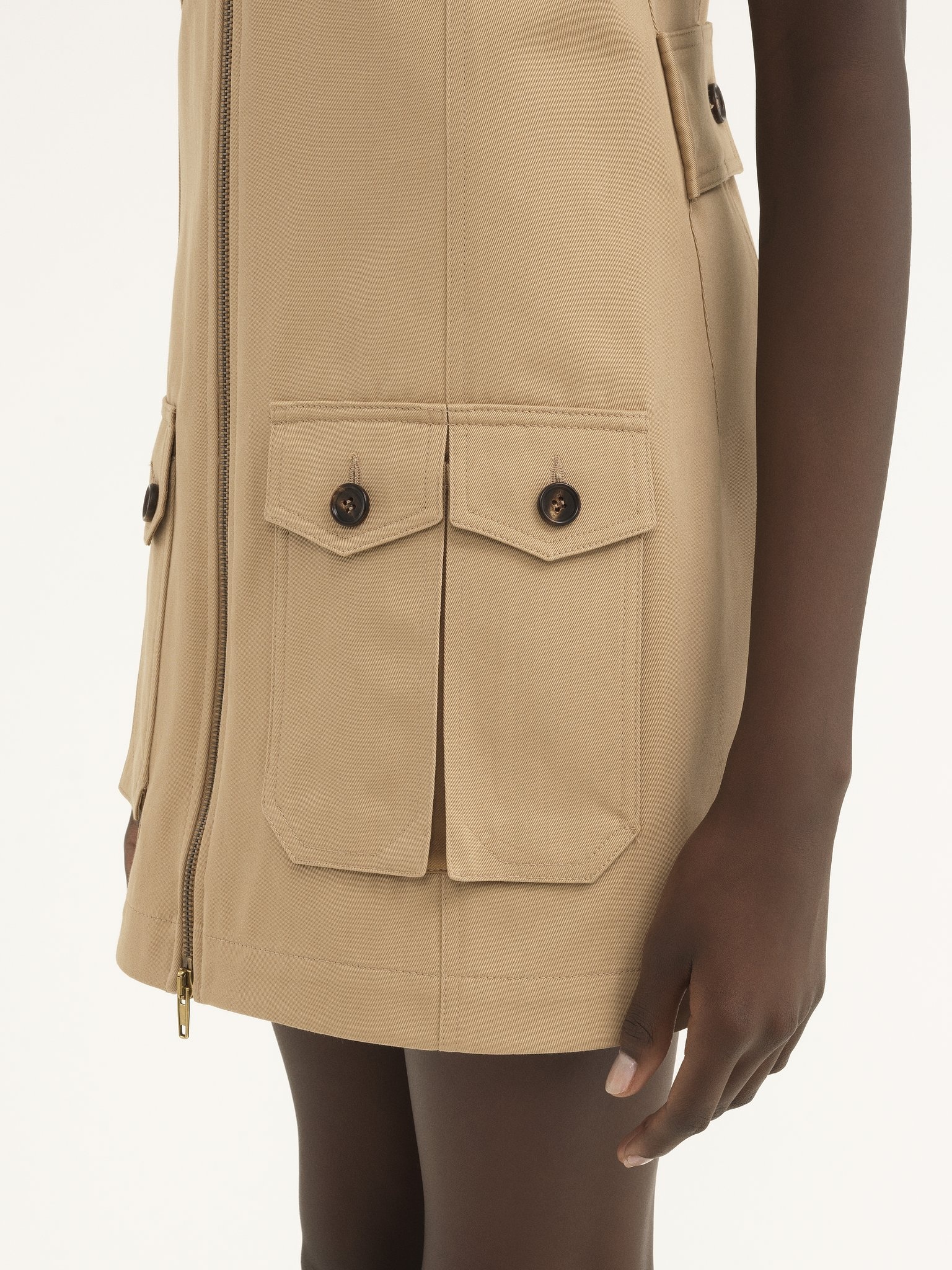 SAHARIENNE DRESS IN COTTON GABARDINE - 6