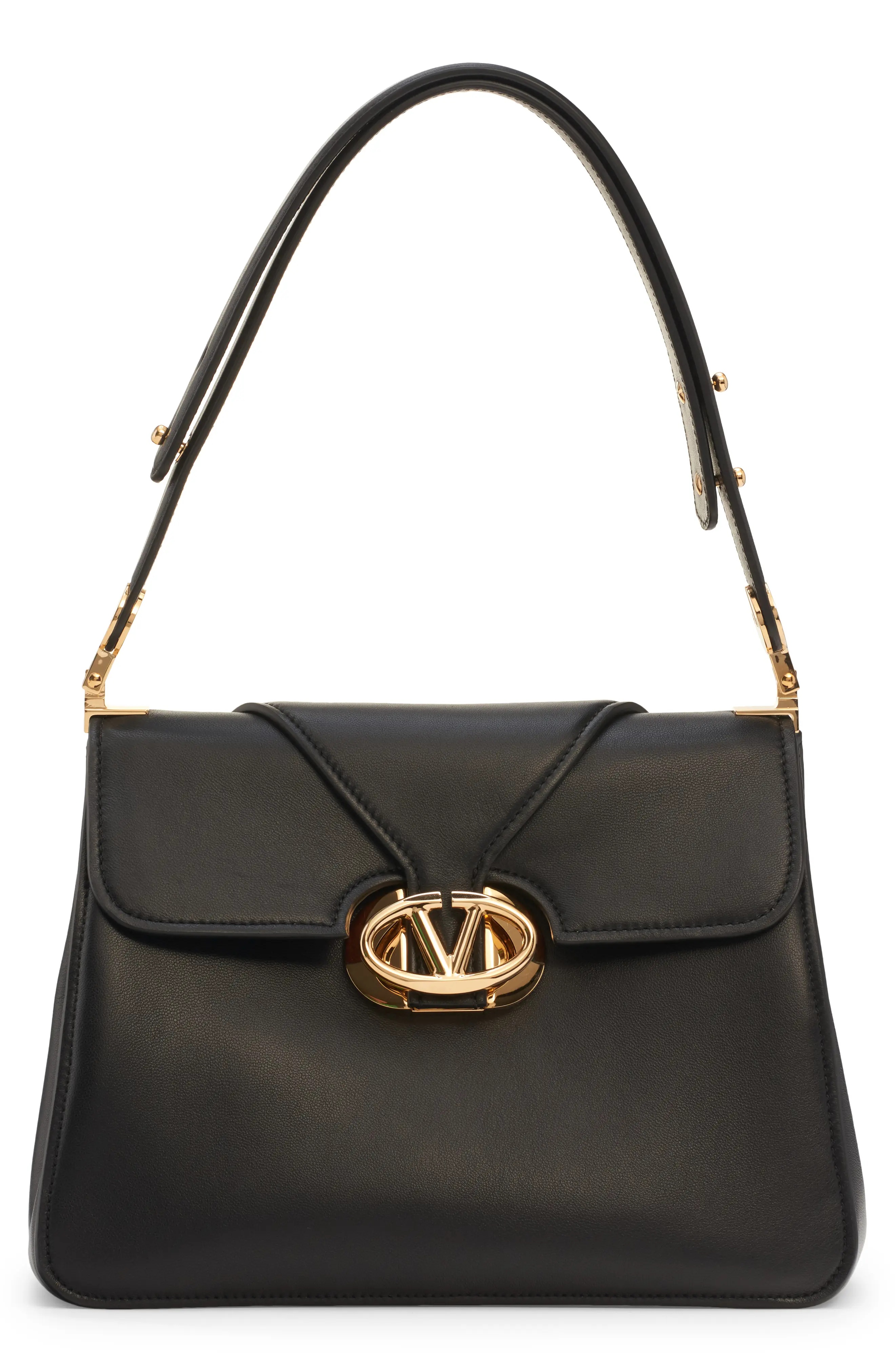 Medium VLOGO O'Clock Leather Shoulder Bag - 1