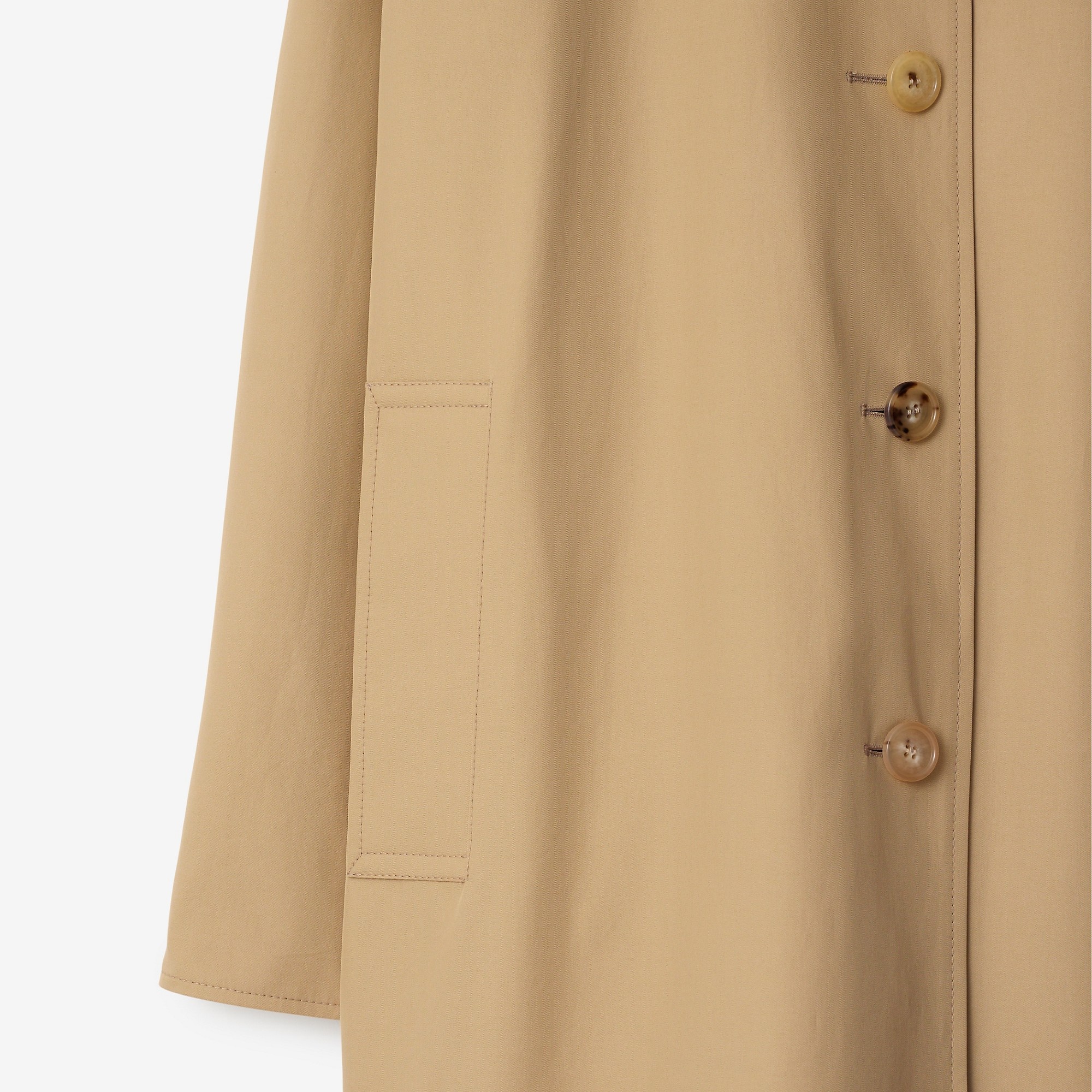 Long Reversible Gabardine Car Coat - 7