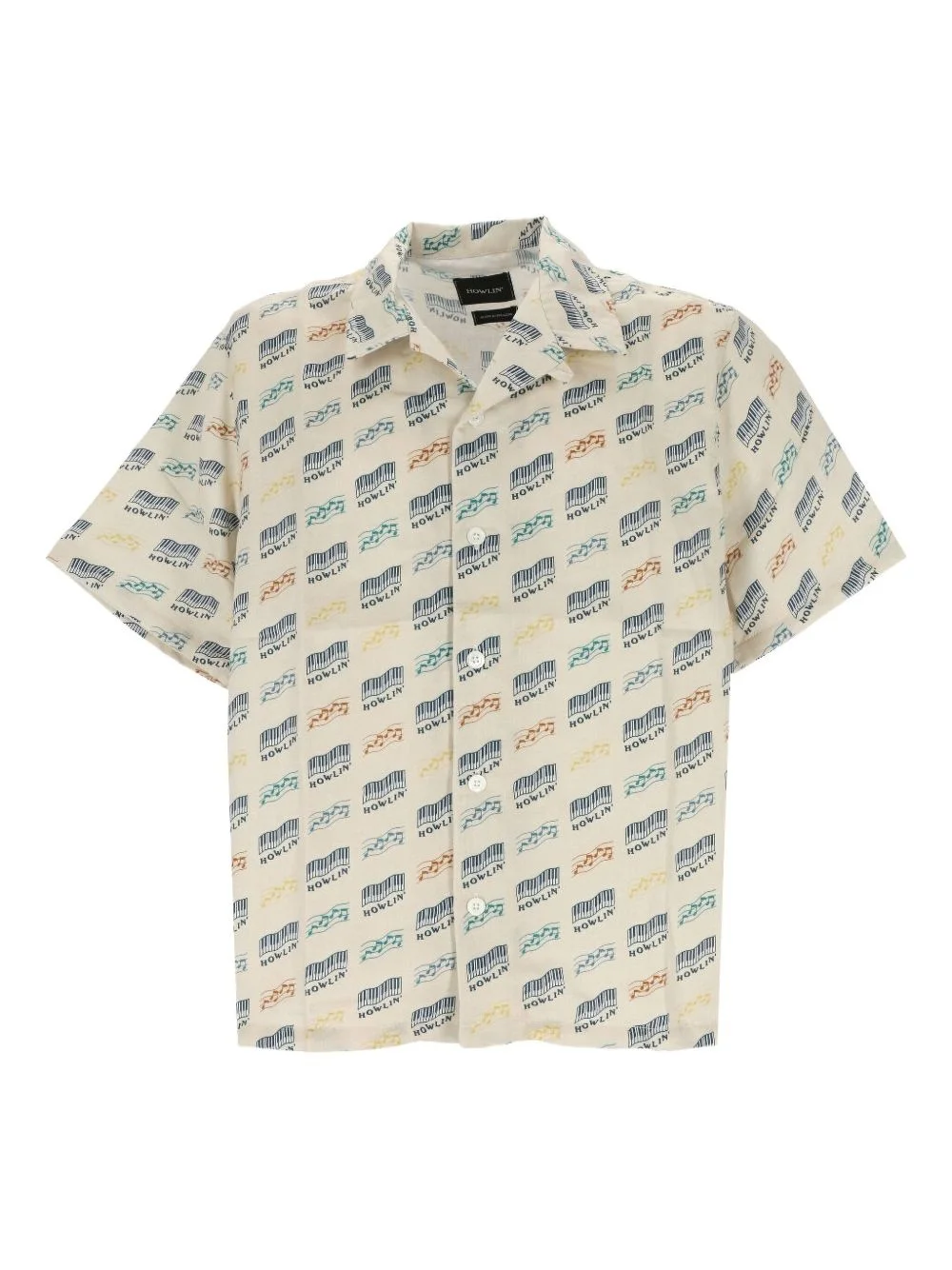 logo-print shirt - 1