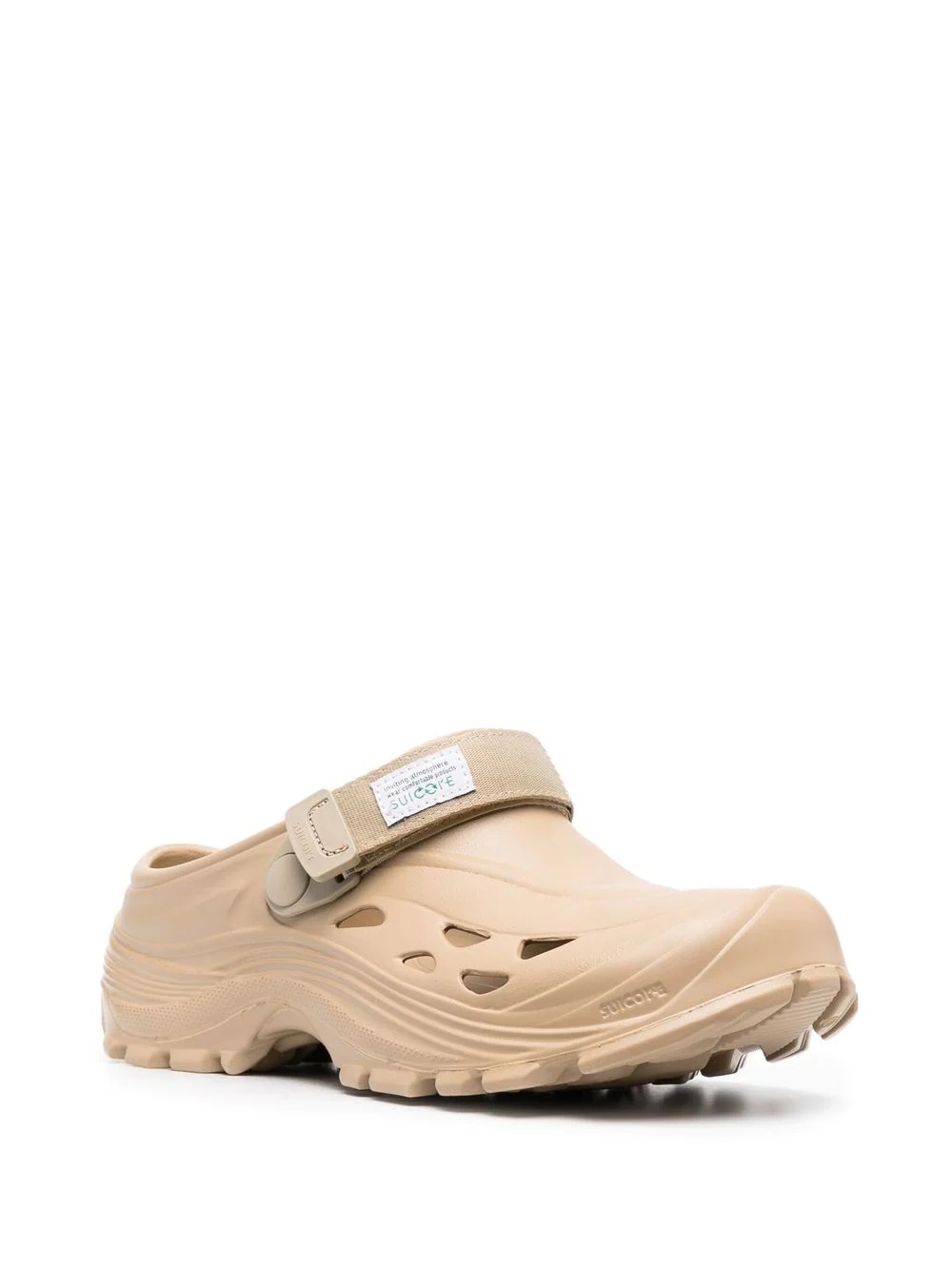 perforated touch-strap clogs - 4