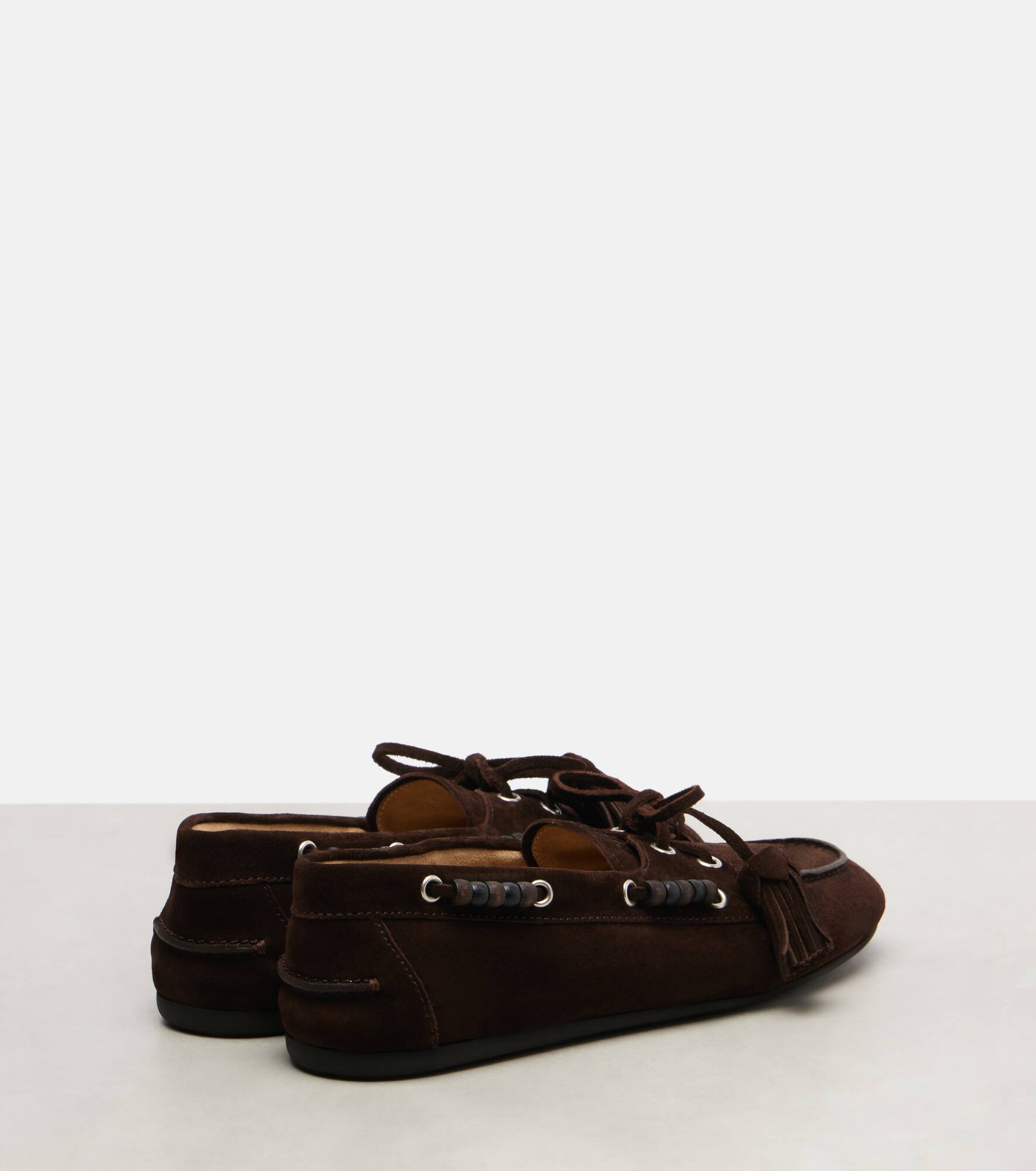 Beaded suede loafers - 2