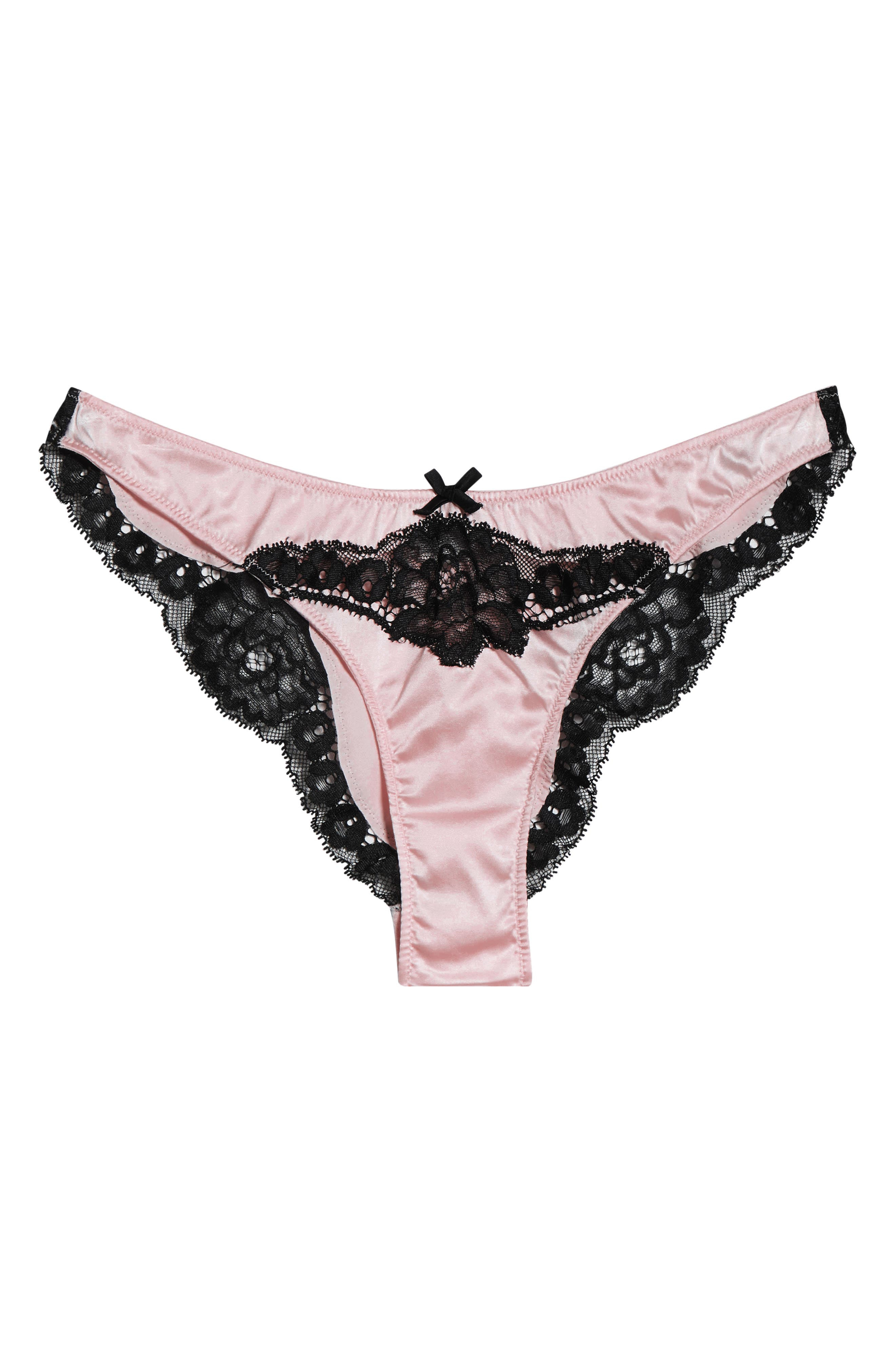 Fleur Du Mal Eve Cheeky Briefs in Baby Rose at Nordstrom - 6