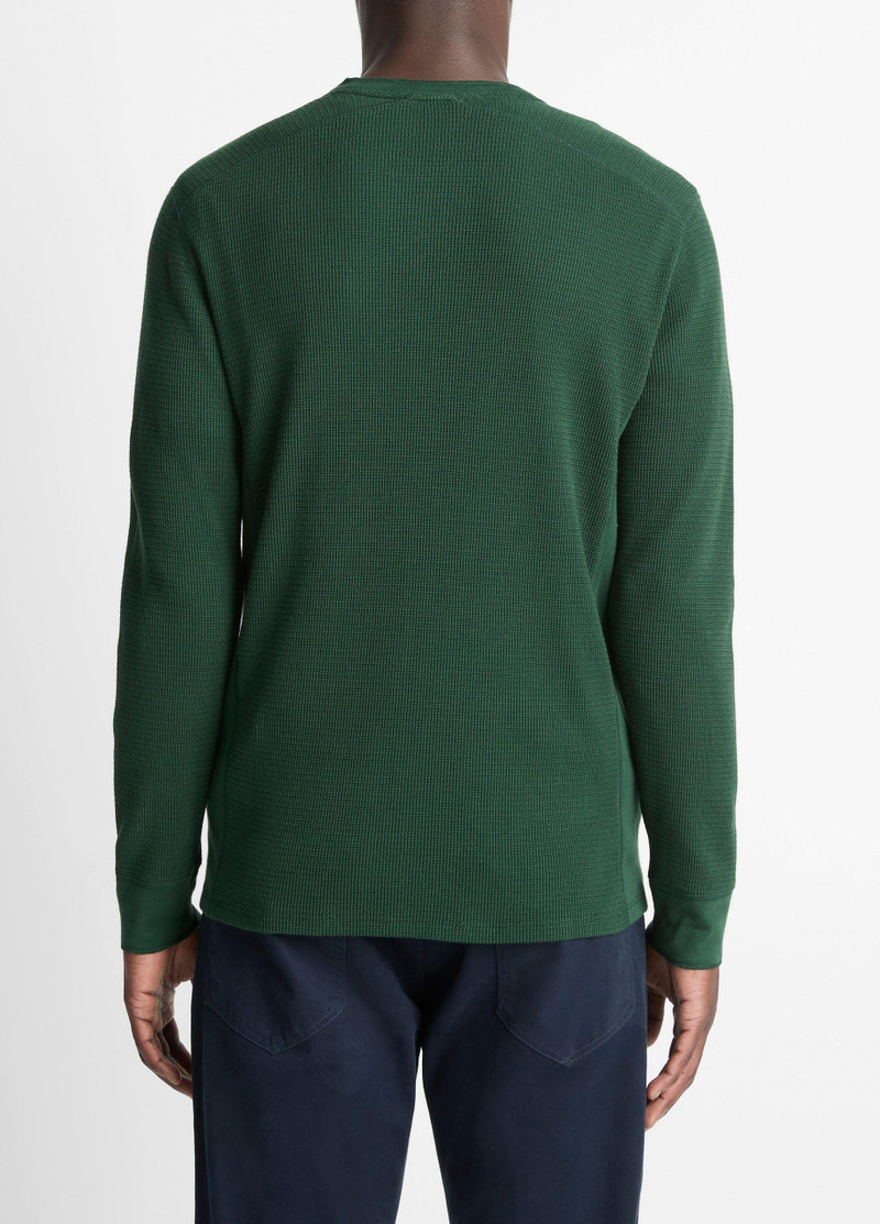 Vince Pima Cotton-Blend Thermal Long-Sleeve T-Shirt outlook