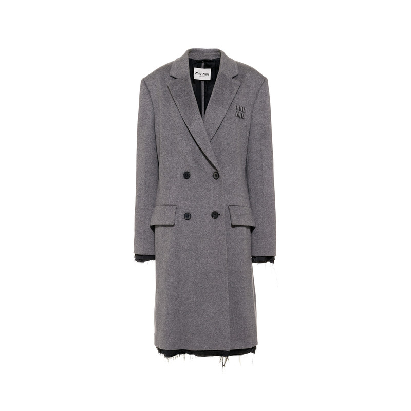 더블 브레스트 velour 코트 1