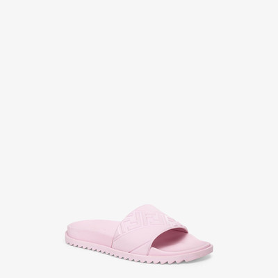 FENDI Pink rubber slides outlook