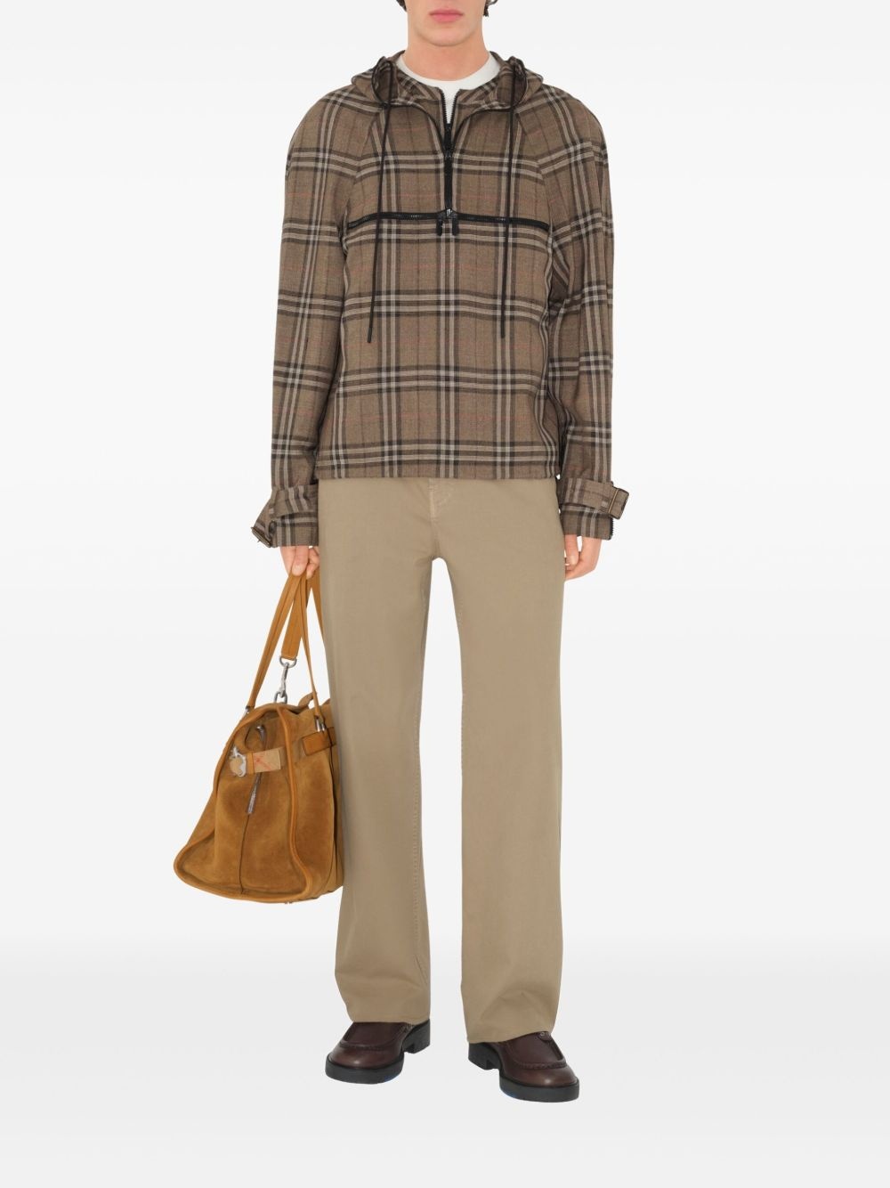 checked hoodie - 2