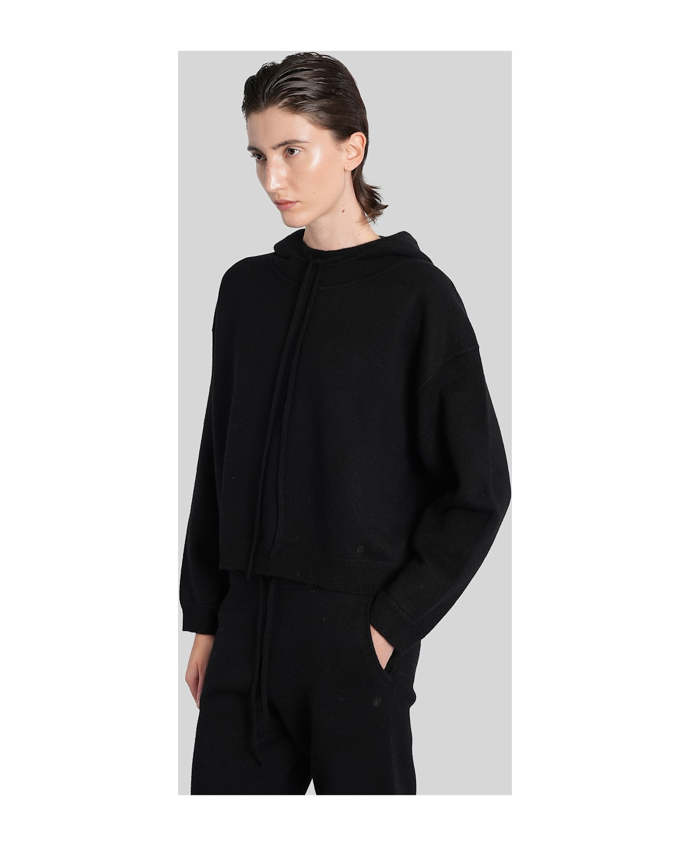 Sarla Lds Sweatshirt In Black Cashmere - 4