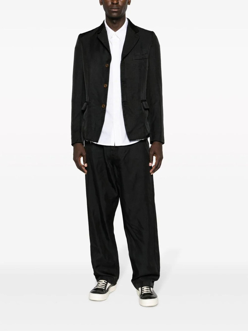 BLACK COMME des GARÇONS HIGH-WAISTED TWILL DROP-CROTCH TROUSERS outlook