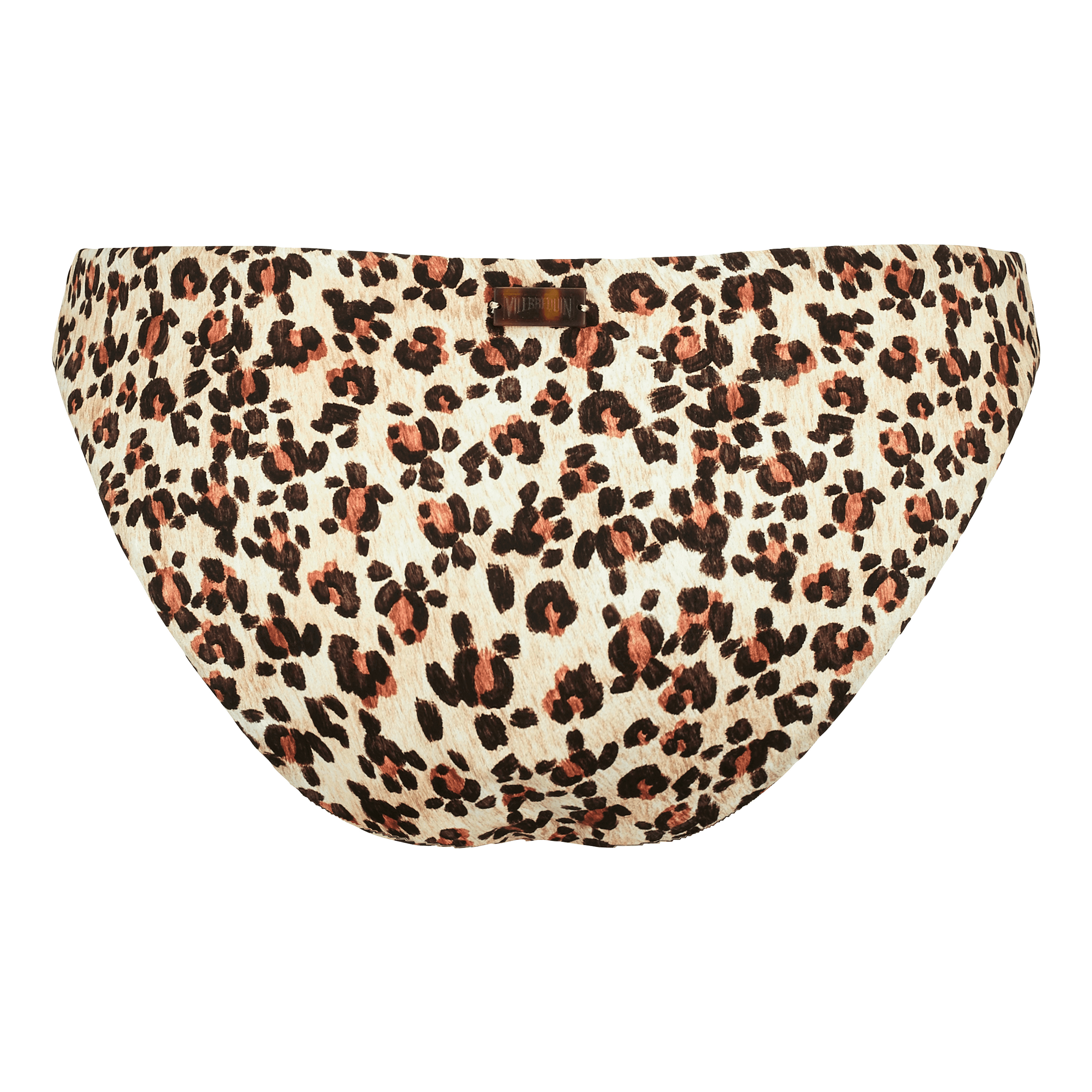 Women Bikini Bottom Midi Brief Turtles Leopard - 2