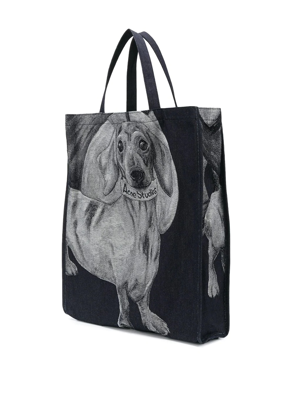 Dachshund-jacquard tote bag - 3