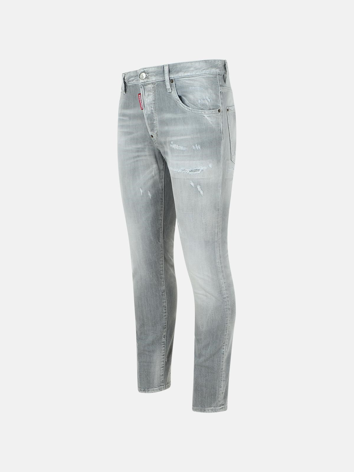 'SKATER' LIGHT GREY COTTON JEANS - 2