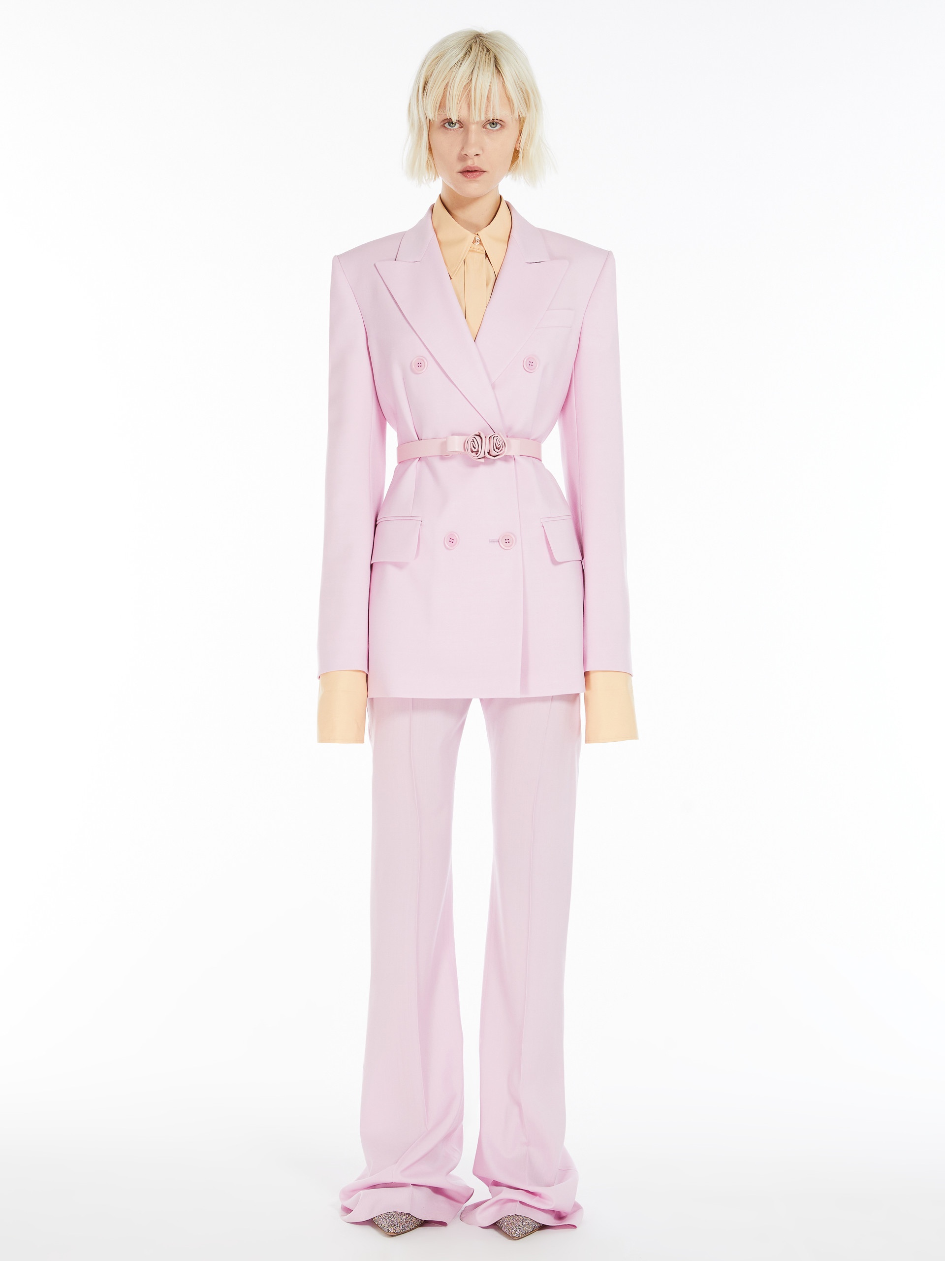 ADAMO Double-breasted stretch wool blazer - 2