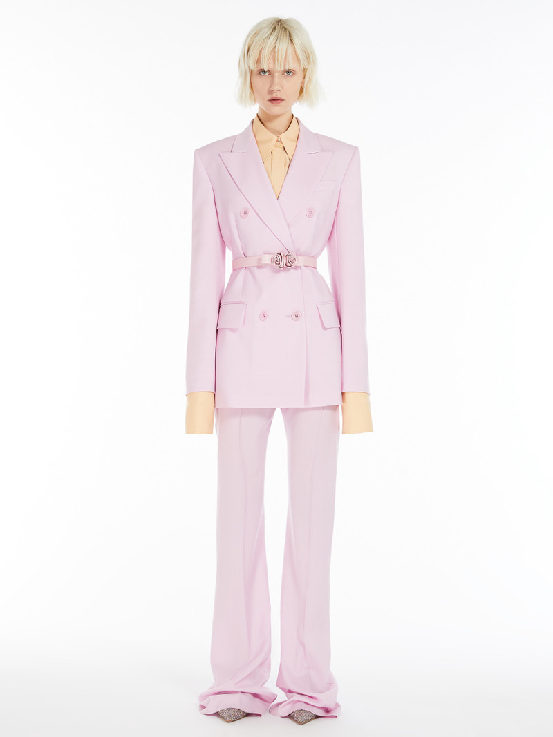 Sportmax ADAMO Double-breasted stretch wool blazer outlook