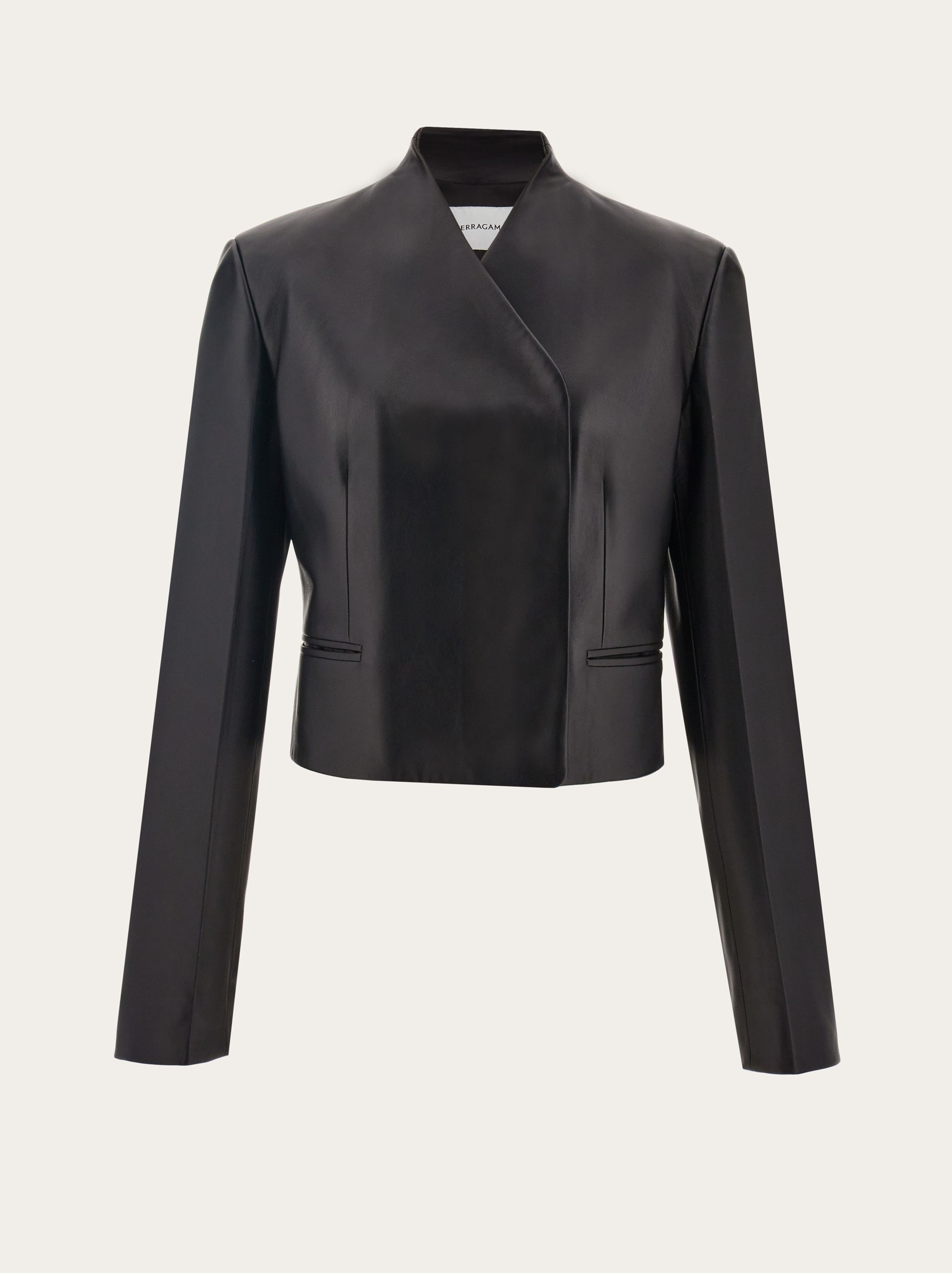 Short leather jacket - 1