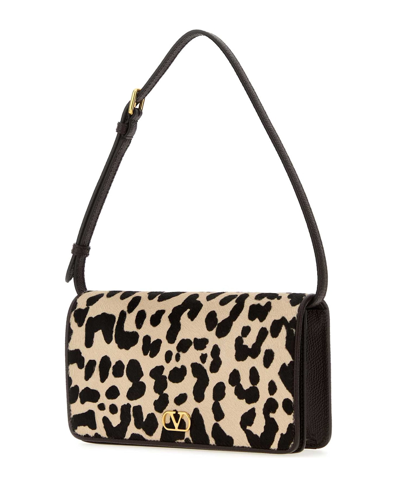 Printed Calf Hair Mini Vlogo Signature Shoulder Bag - 2