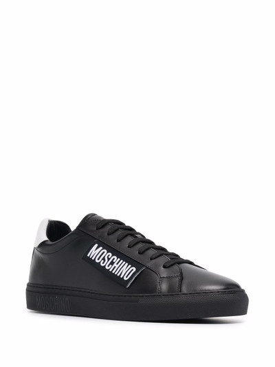 Moschino logo patch sneakers outlook