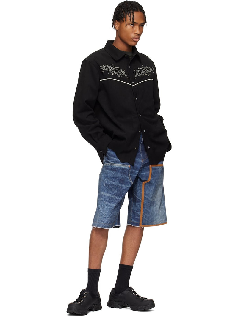 Andersson Bell Black Lemmans Faux-Suede Shirt outlook