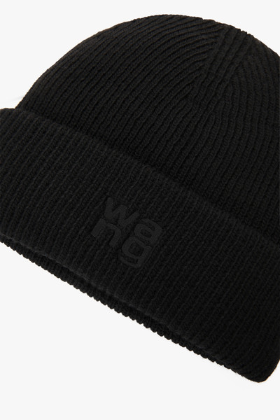 Alexander Wang Logo beanie in compact deboss outlook