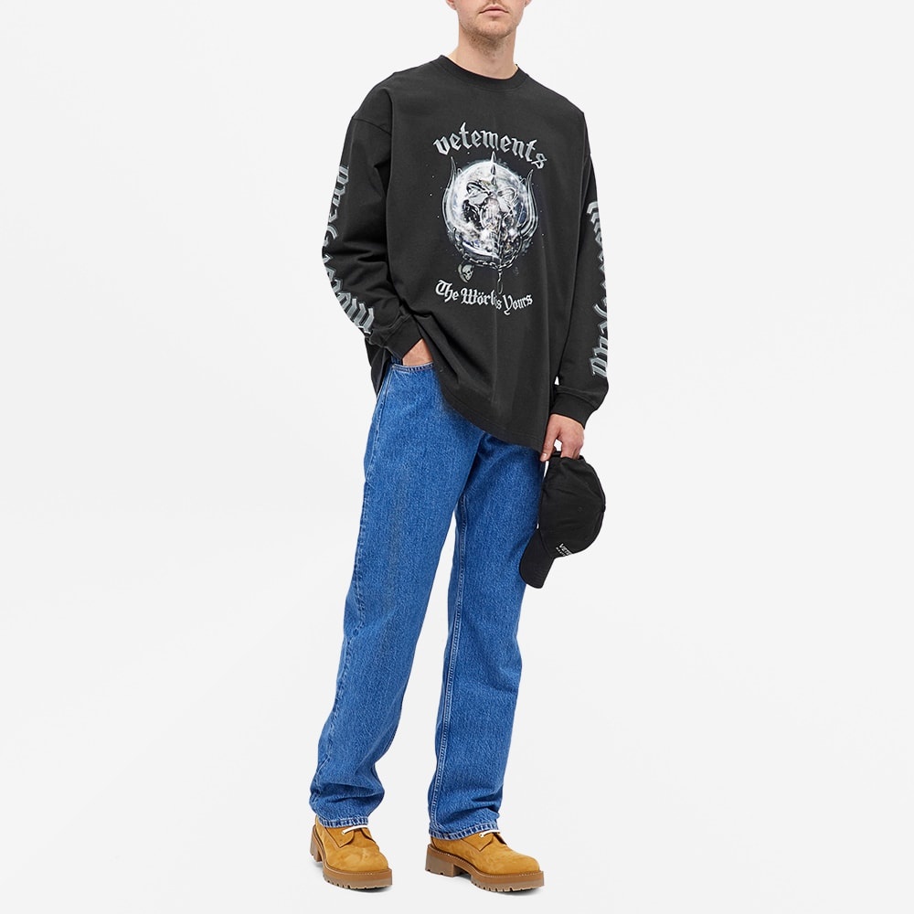 VETEMENTS x Motorhead Long Sleeve World Oversized Tee - 7