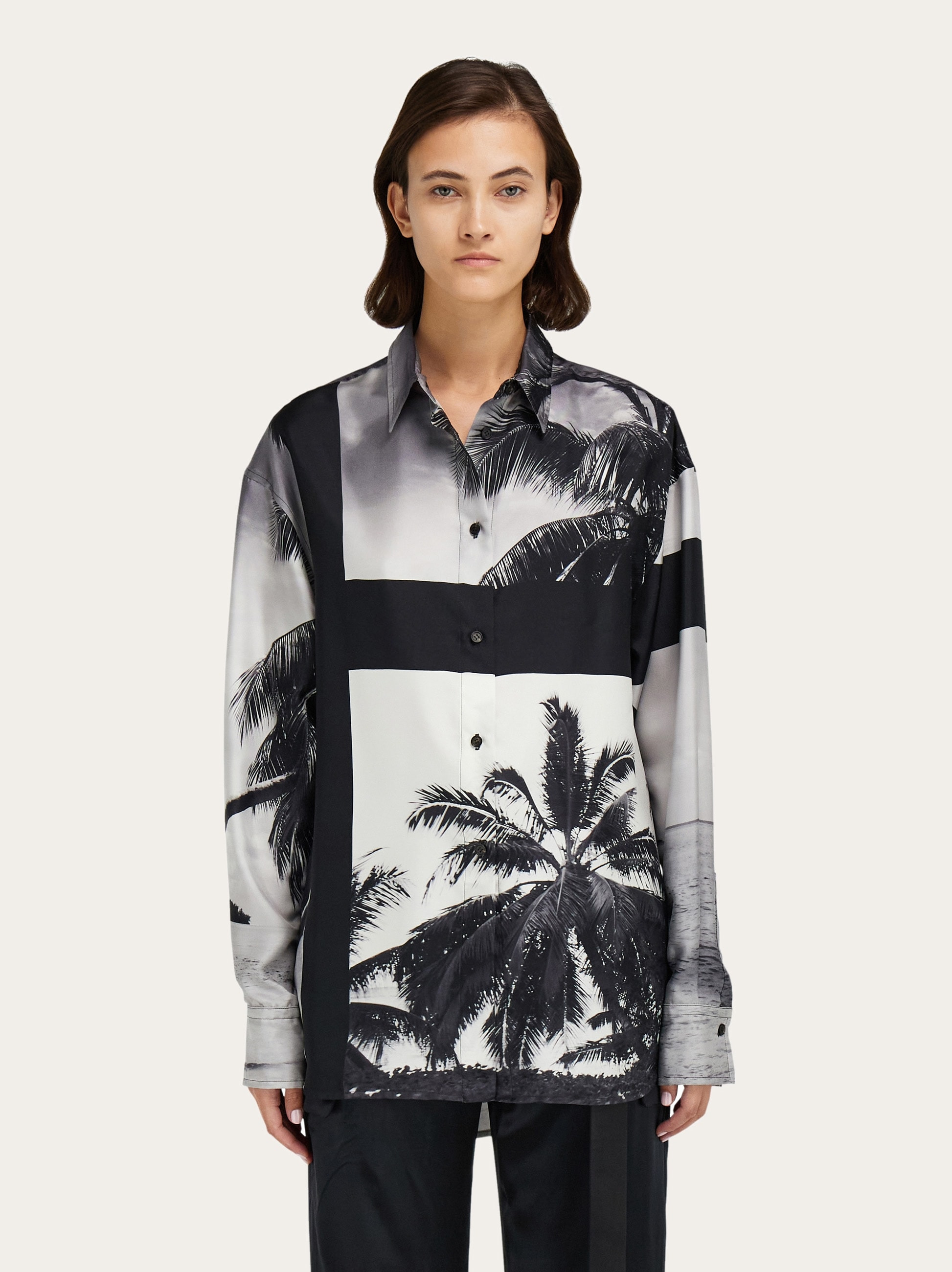 Oversize shirt with Trinidad print - 2